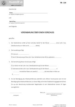 Vorschuss (Akonto)_Arztpraxis_Vorlage_Muster