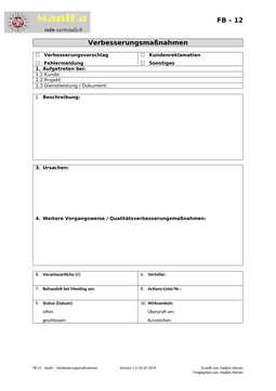 Audit – Verbesserungsmaßnahmen_Vorlage