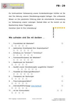 Fragebogen - Kundenzufriedenheit_Vorlage